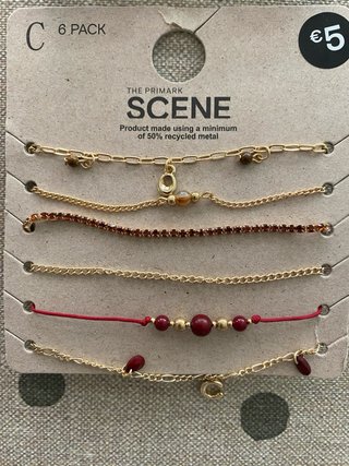 Set de Pendientes y Pulseras Primark