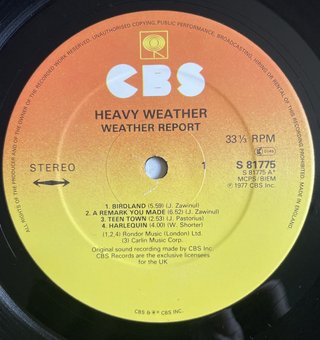 Vinilo Weather Report Heavy Weather 1977