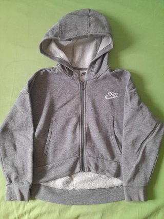 Sudadera Nike Gris con Cremallera niña