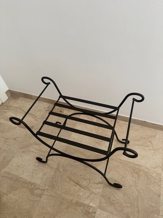 Banqueta/descalzadora de hierro forjado