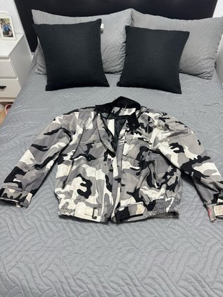 Chaqueta de Moto Camuflaje Gris
