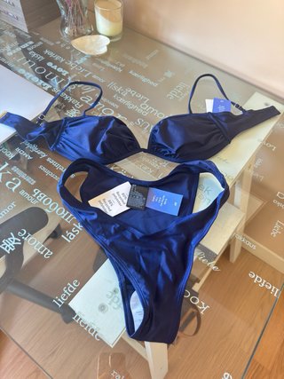 Bikini H&M Azul Marino Talla L