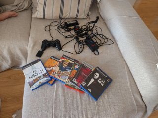 Lote PlayStation 2: Juegos, Mando y Cables