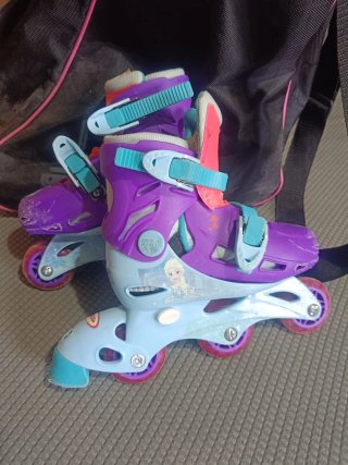 Patines Frozen Morados Talla Ajustable 27/30
