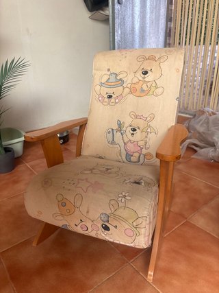 Sillón infantil con estampado de ositos