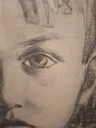 Cuadro.  Fornes L . 1956 al Carboncillo - Retrato
