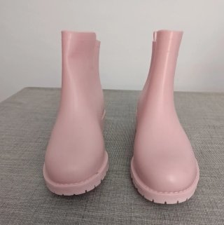 Botas de agua rosas