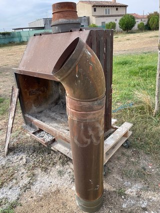 Chimenea Leña Cassette Insertable Metal