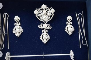 Aderezo Fallera Plata Niña