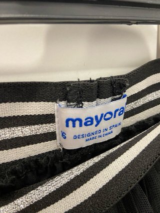 Falda Plisada Negra Mayoral