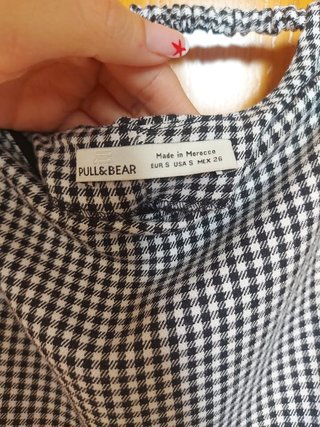 Vestido cuadros vichy negro y blanco de tirantes