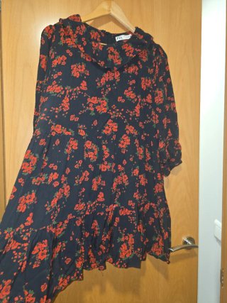 Vestido ZARA floral estilo Boho