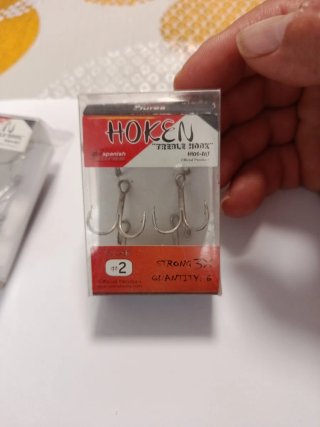 Anzuelos triples poteras triple HOKEN Treble Hook