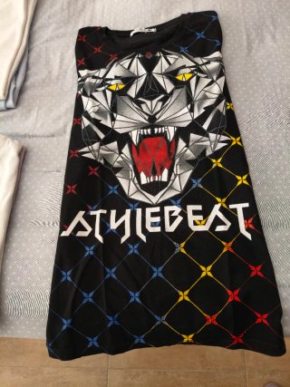 Camiseta Manga Corta Estampada Talla S