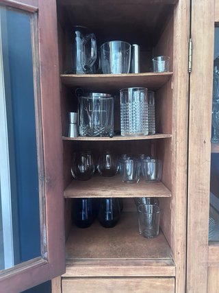 Mueble de oficina antiguo de madera