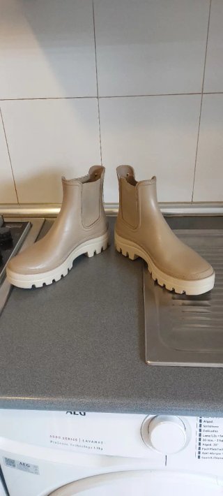 Botas de agua Chelsea Beige Talla 41