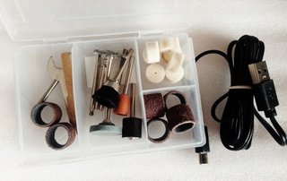 Mini taladro batería recargable tipo dremel 4v