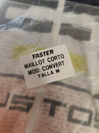 Maillot Ciclismo Faster Talla M