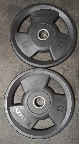 2 Discos Olímpicos ZIVA 15kg 50mm