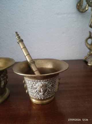 Set de 2 Almireces de Bronce