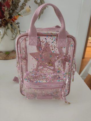 Mochila Zara transparente con estrellas