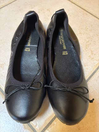Borgogiannotti Ballerine Pelle Nere