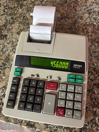 Calculadora con Impresora Sigma TRS 8012