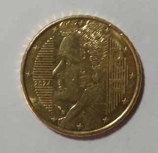 Moneta 50 centesimi 2024 Francia