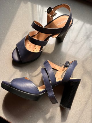 Sandalias de Tacón Geox Azul Talla 38.5