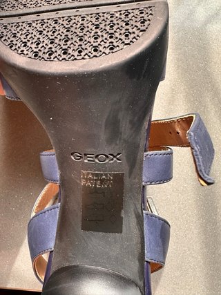 Sandalias de Tacón Geox Azul Talla 38.5