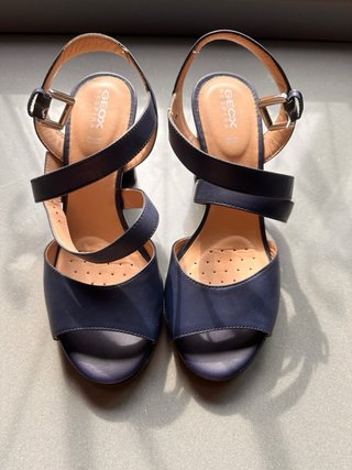 Sandalias de Tacón Geox Azul Talla 38.5