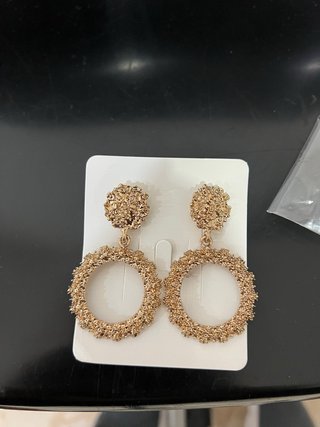 Pendientes circulares dorados