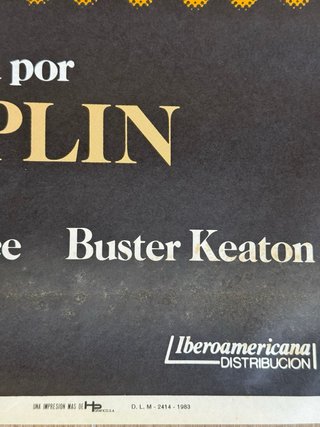 Póster original Candilejas Charles Chaplin 1983