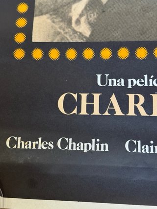 Póster original Candilejas Charles Chaplin 1983
