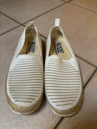 Ballerine Bobs in tela bianche