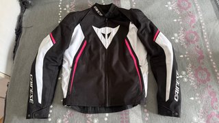 Chaqueta Dainese Moto Mujer Negra y Rosa