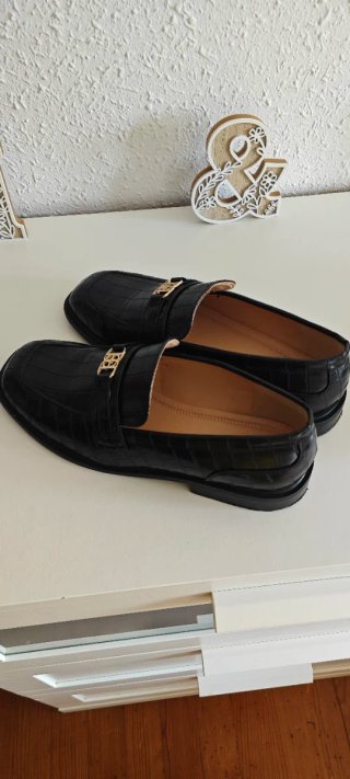 Mocasines negros ( Usados 1 vez)
