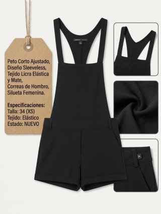 Mono Corto Negro Shein Talla XS