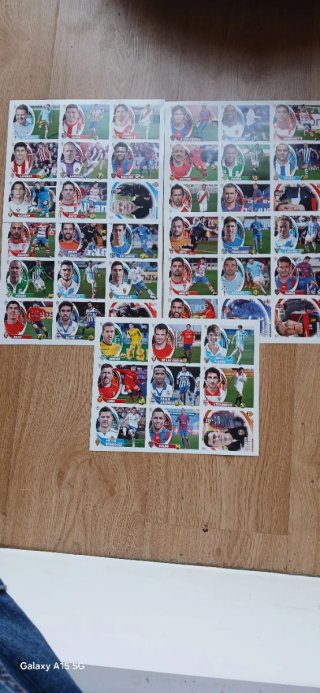 Fichas Invierno Liga 12-13 Panini+hojas para pegar