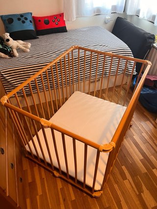 parque infantil madera plegable