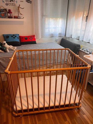 parque infantil madera plegable