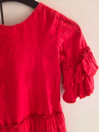Traje Flamenca Niña Rojo