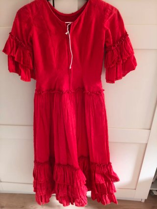 Traje Flamenca Niña Rojo
