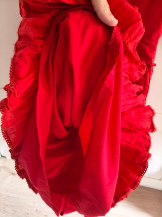 Traje Flamenca Niña Rojo