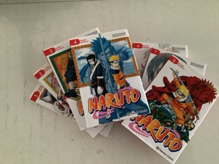 Naruto. Números: 1,2,3,4,6,7 y 8