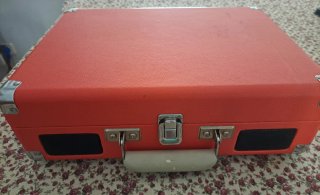 Tocadiscos Vintage Portátil Rojo