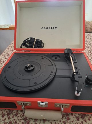 Tocadiscos Vintage Portátil Rojo