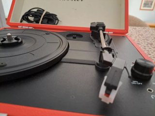 Tocadiscos Vintage Portátil Rojo