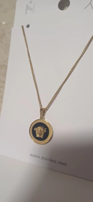 Colgante inspiración Versace Acero Inoxidable Negr
