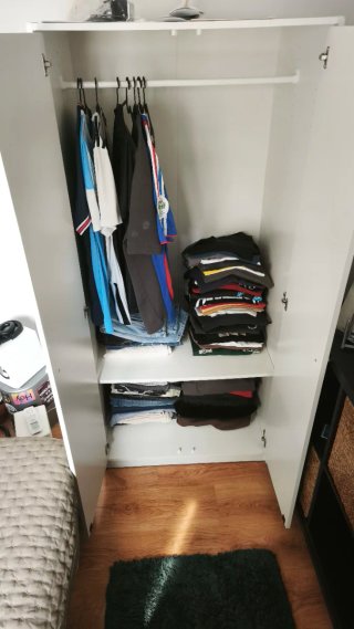 Armario ropa blanco IKEA (Kleppstad)